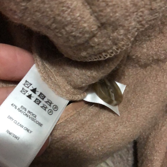 NWOT Joie Wool Blend Button Up Jacket-Sz S-Mocha - Picture 11 of 16